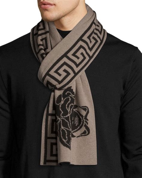 men versace scarf|Versace tie clip.